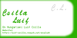 csilla luif business card